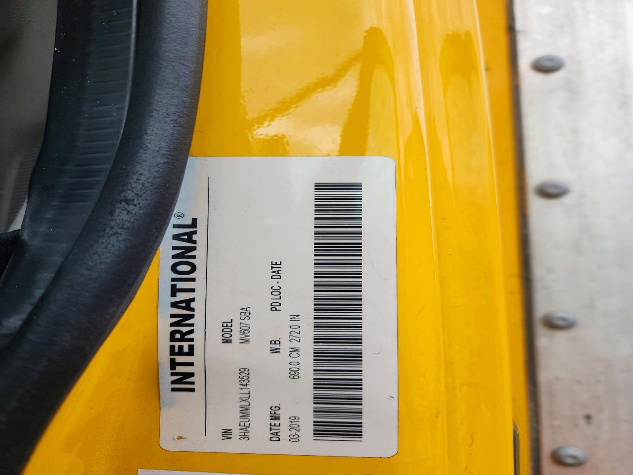 2020 International MV607 BOX Truck