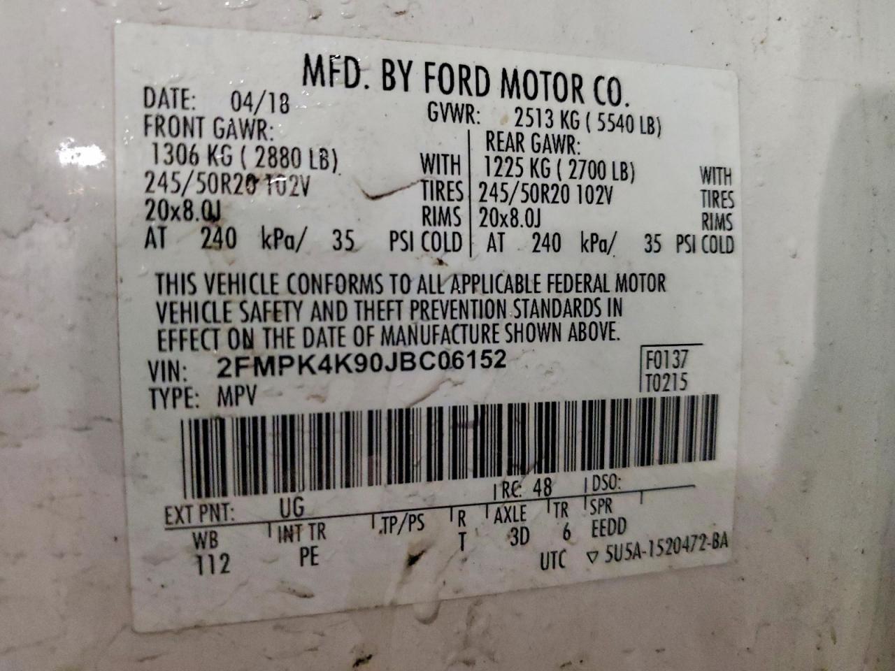 2018 Ford Edge Titanium