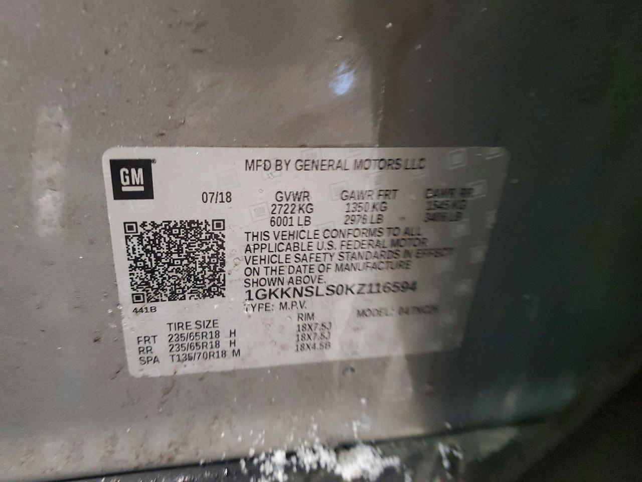 2019 GMC Acadia sle