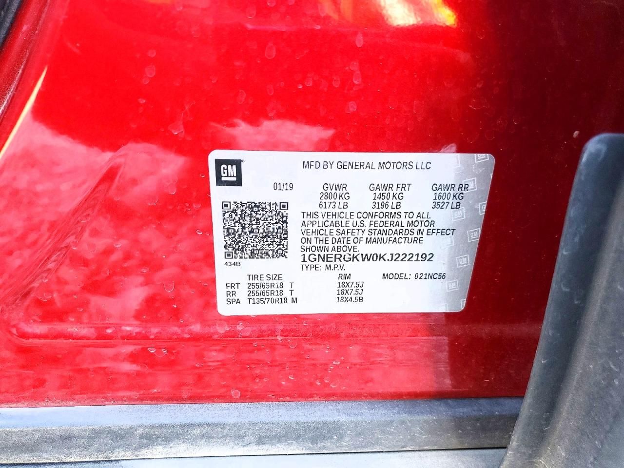 2019 Chevrolet Traverse lt