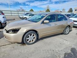 Salvage cars for sale from Copart Littleton, CO: 2004 Honda Accord ex