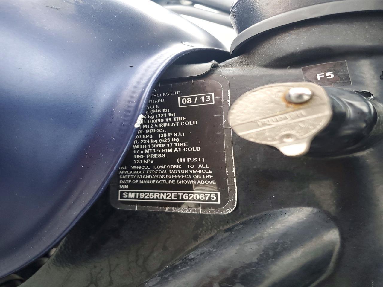 2014 Triumph Mc 850 cc