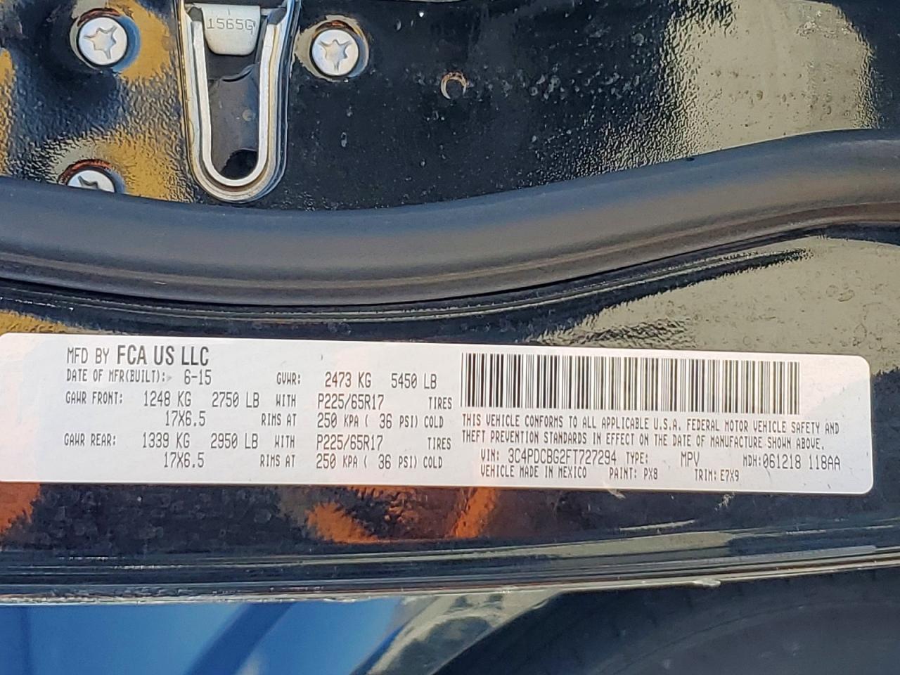 2015 Dodge Journey sxt
