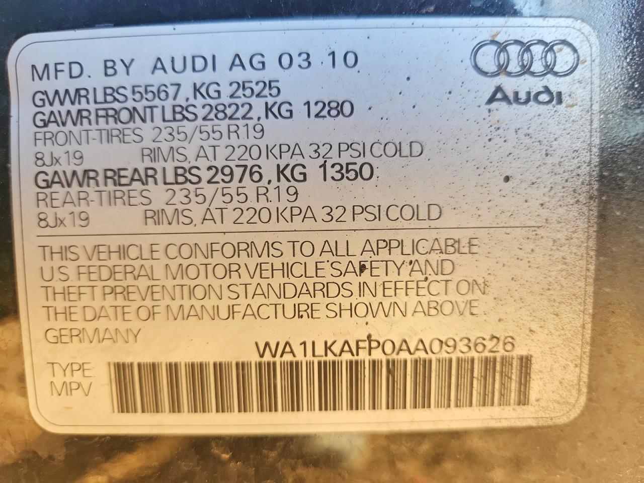 2010 Audi Q5 Premium Plus