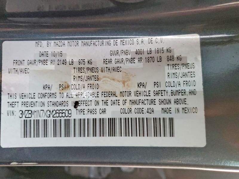 2016 Mazda 3 Grand Touring