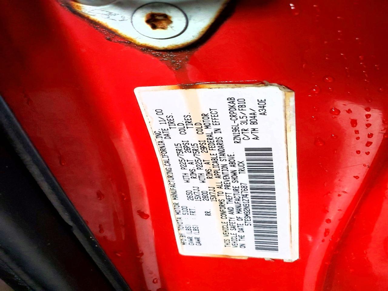2001 Toyota Tacoma Prerunner
