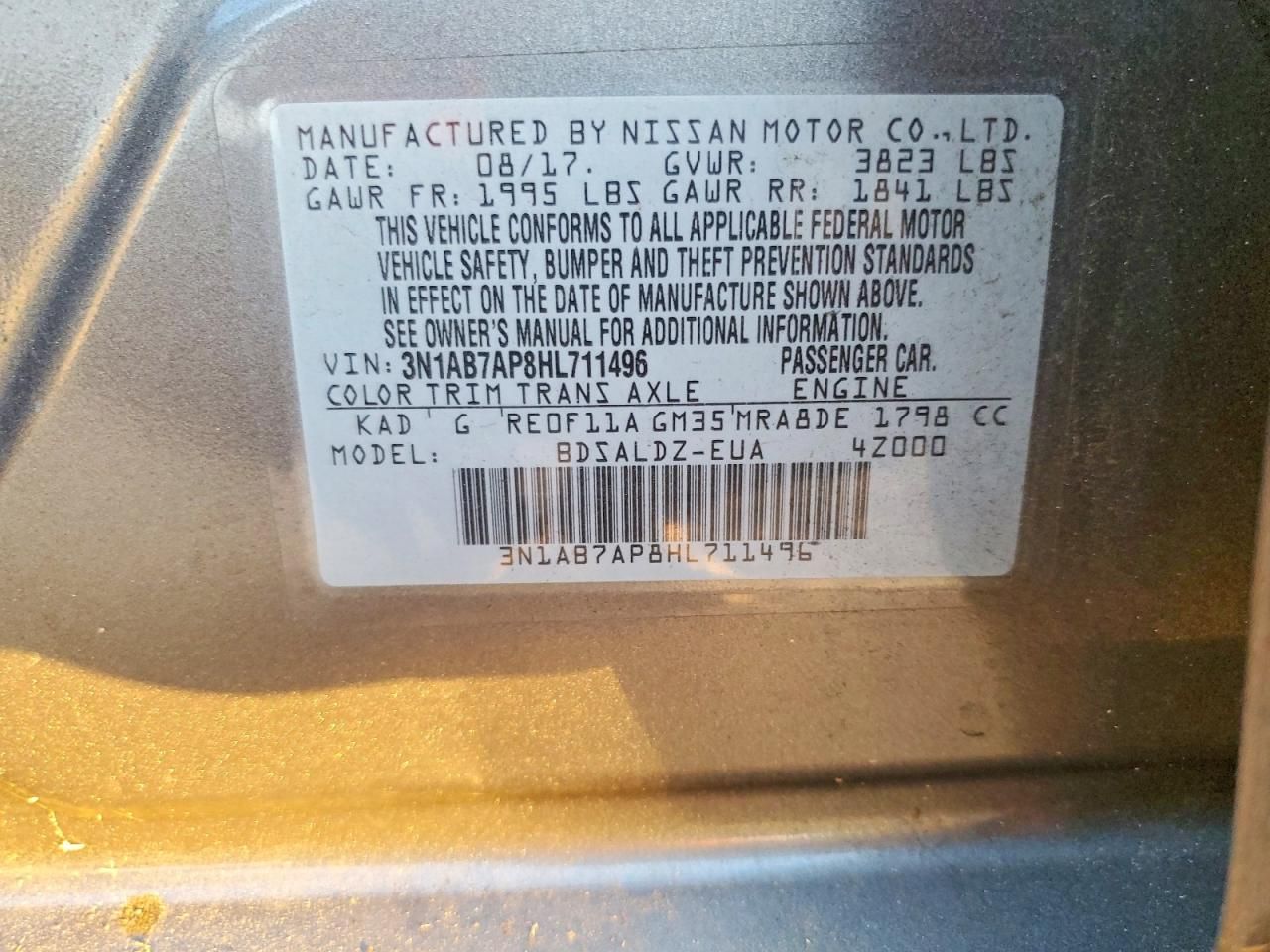 2017 Nissan Sentra s