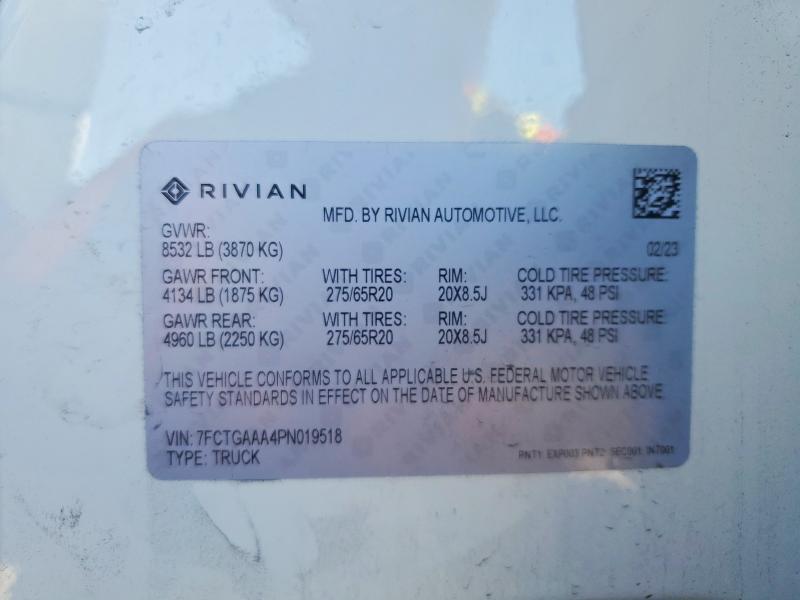 2023 Rivian R1T Adventure