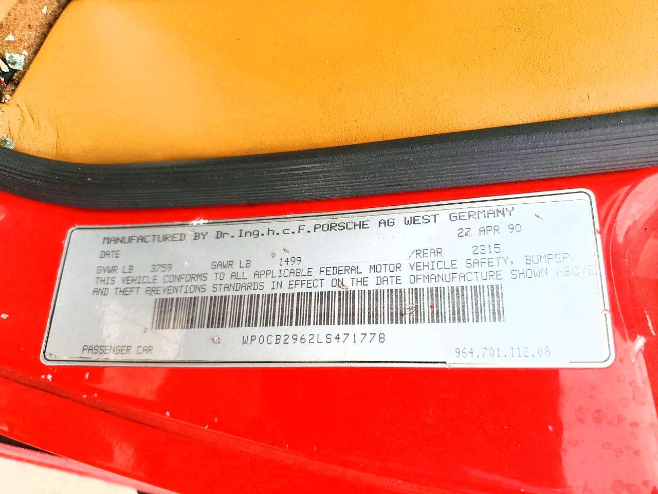 1990 Porsche 911 Carrera 2
