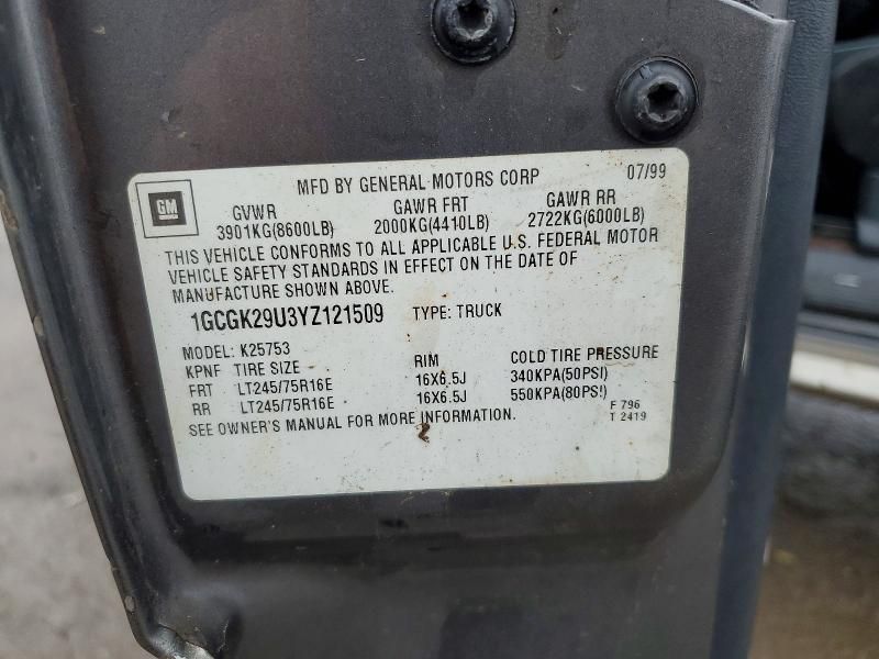 2000 Chevrolet Silverado K2500