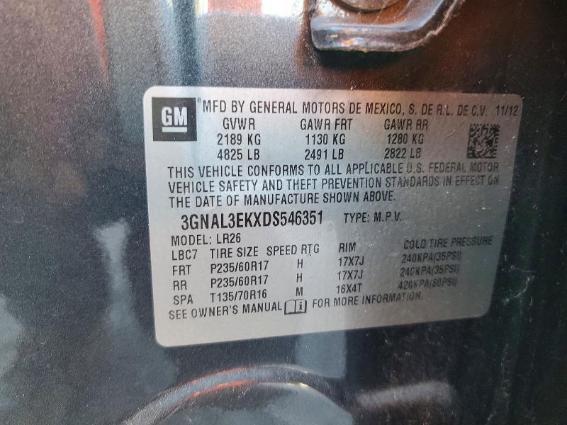 2013 Chevrolet Captiva lt