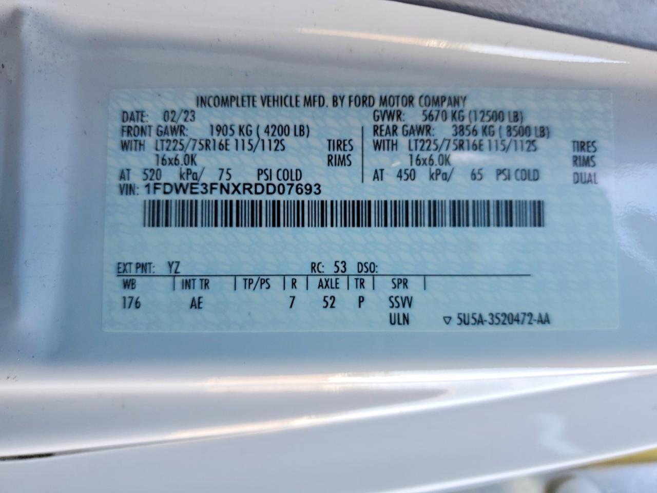 2024 Ford E350 BOX Truck