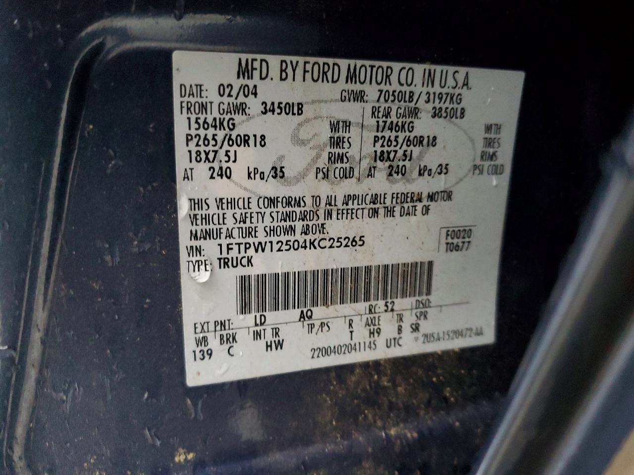 2004 Ford F150 Supercrew
