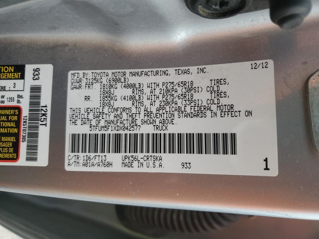 2013 Toyota Tundra Grade