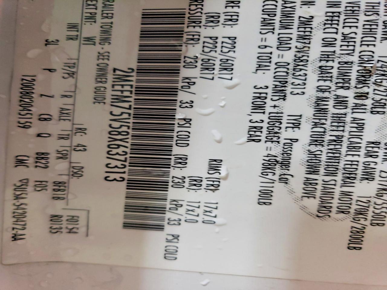 2008 Mercury Grand Marquis ls