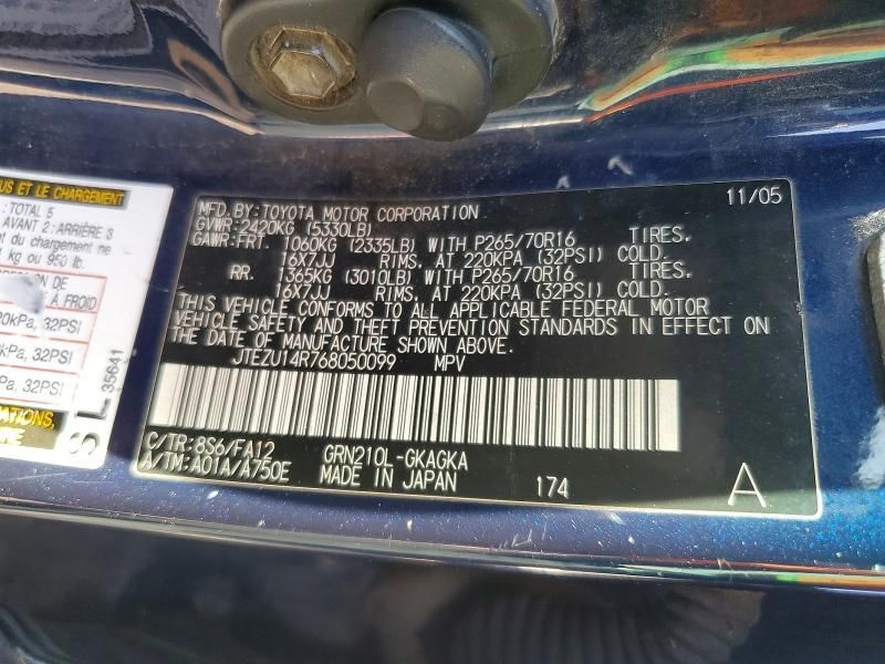 2006 Toyota 4runner SR5