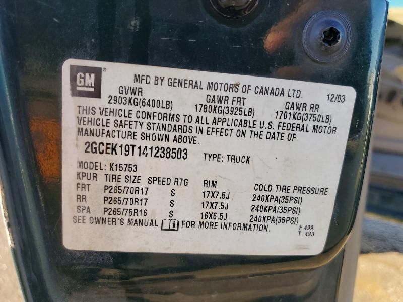 2004 Chevrolet Silverado K1500