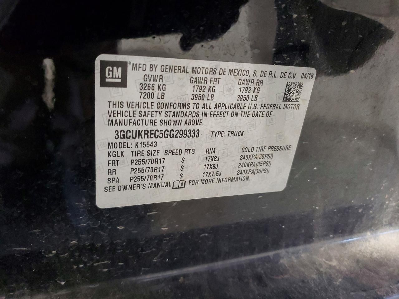 2016 Chevrolet Silverado K1500 LT