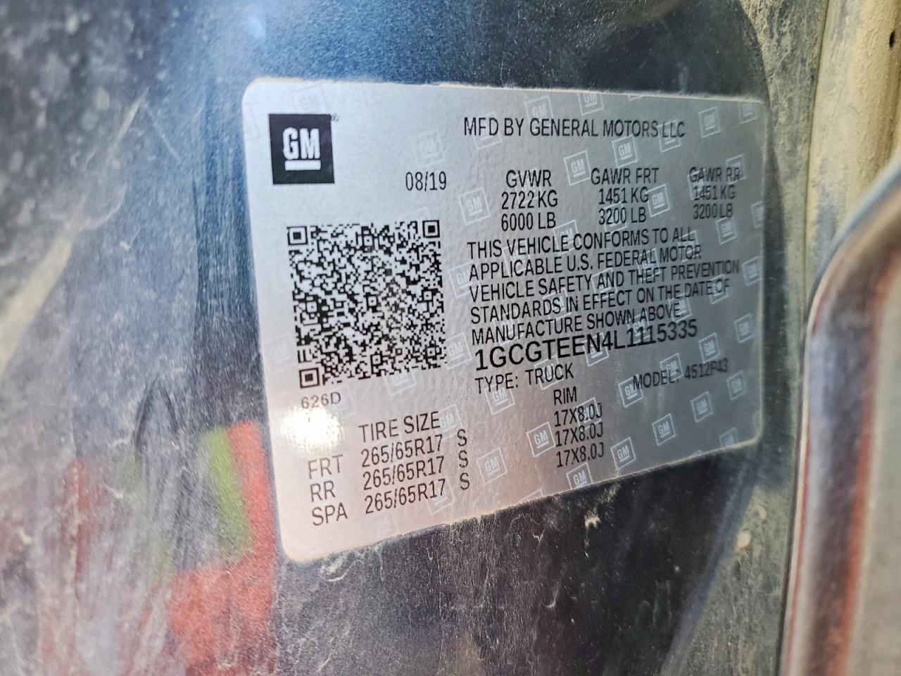 2020 Chevrolet Colorado ZR2