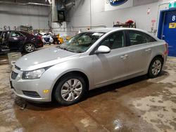 Salvage cars for sale from Copart Moncton, NB: 2012 Chevrolet Cruze lt