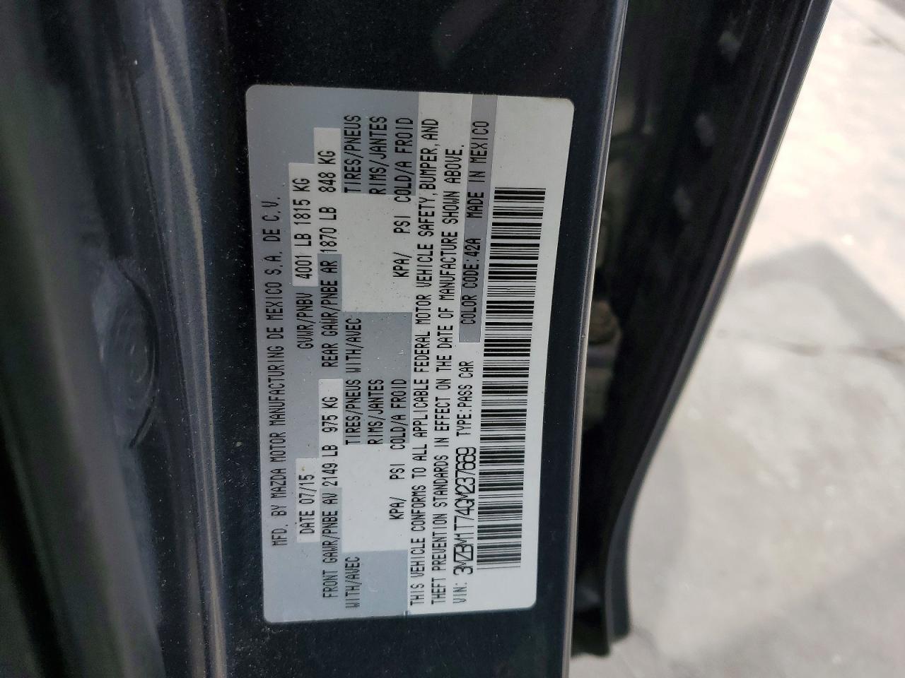 2016 Mazda 3 Sport
