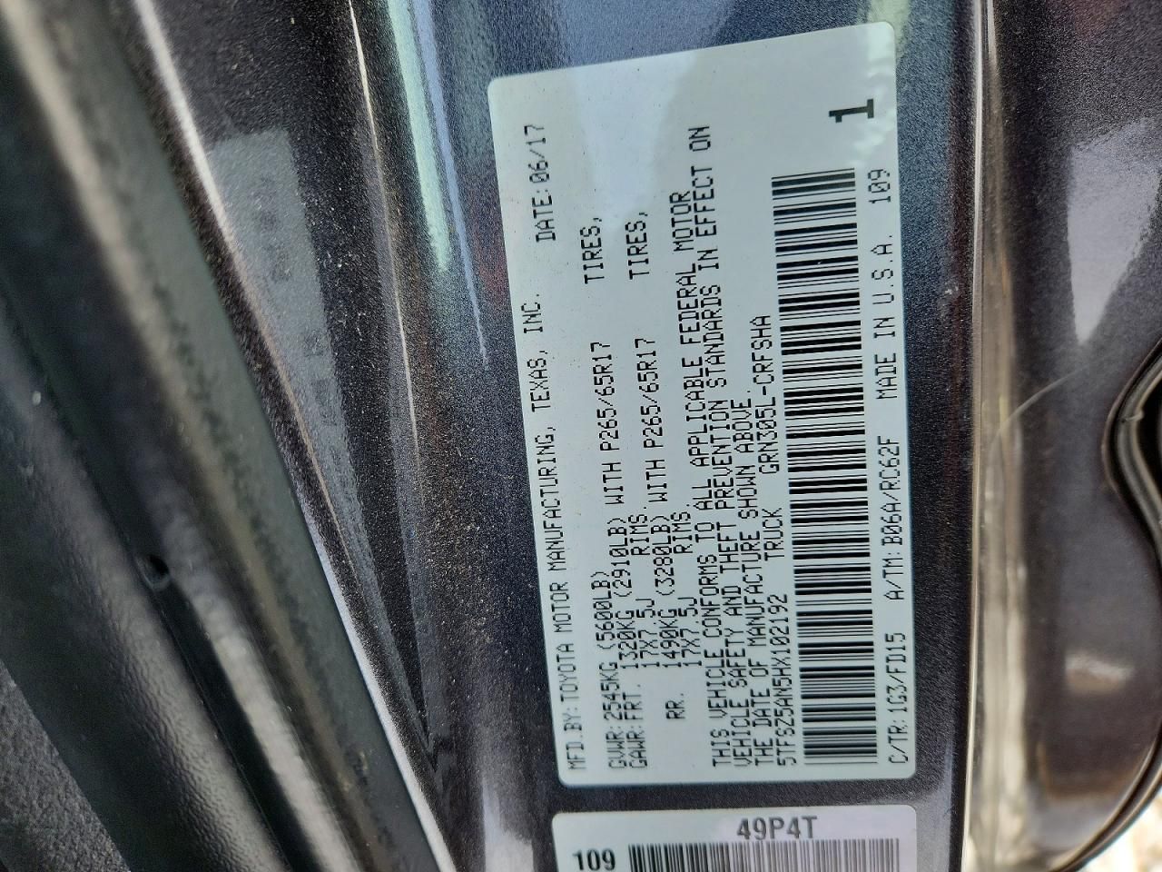 2017 Toyota Tacoma Access cab