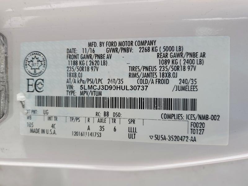 2017 Lincoln Mkc Reserve