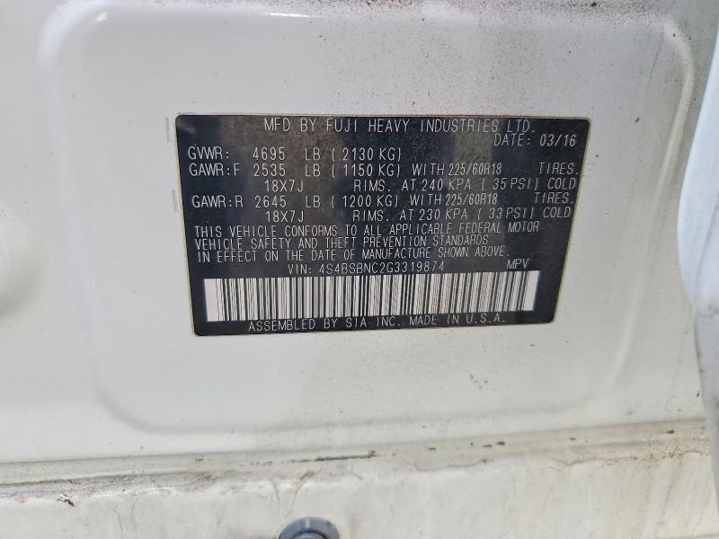 2016 Subaru Outback 2.5i Limited