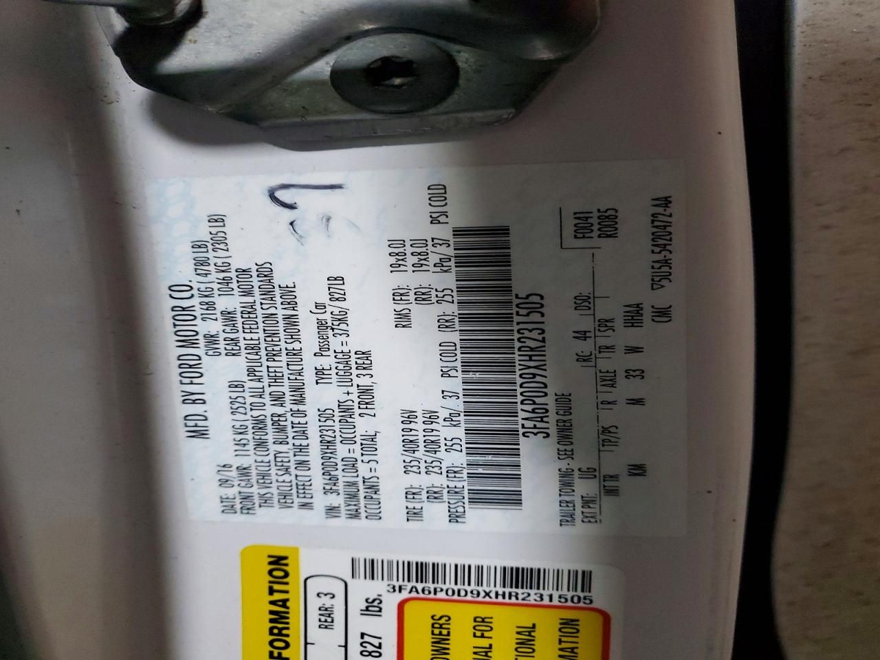 2017 Ford Fusion Titanium