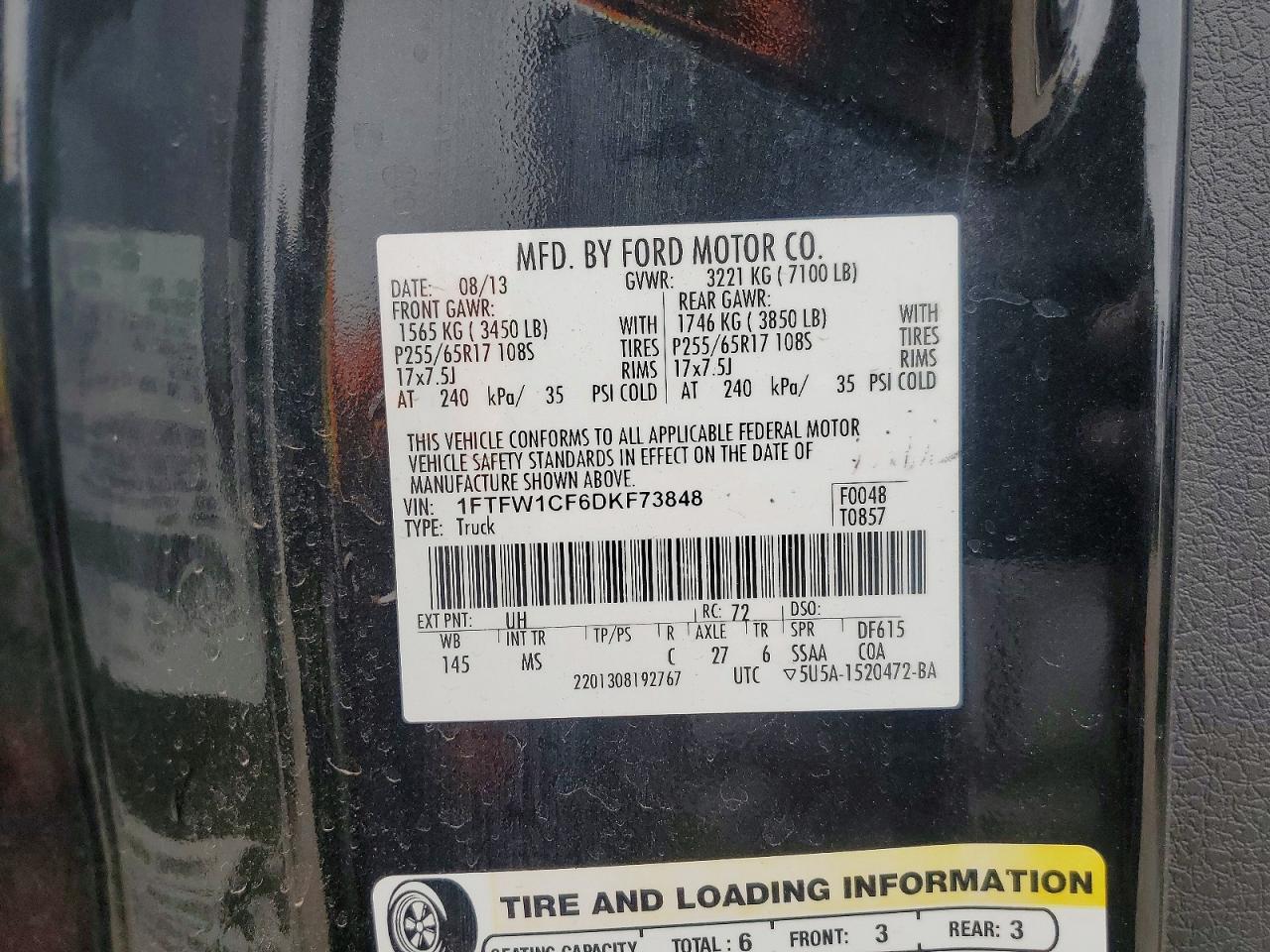 2013 Ford F150 Supercrew