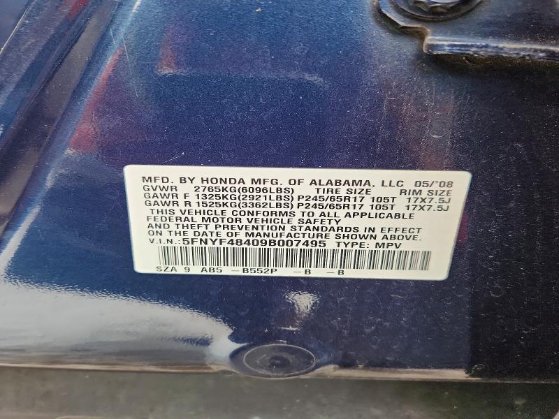 2009 Honda Pilot ex
