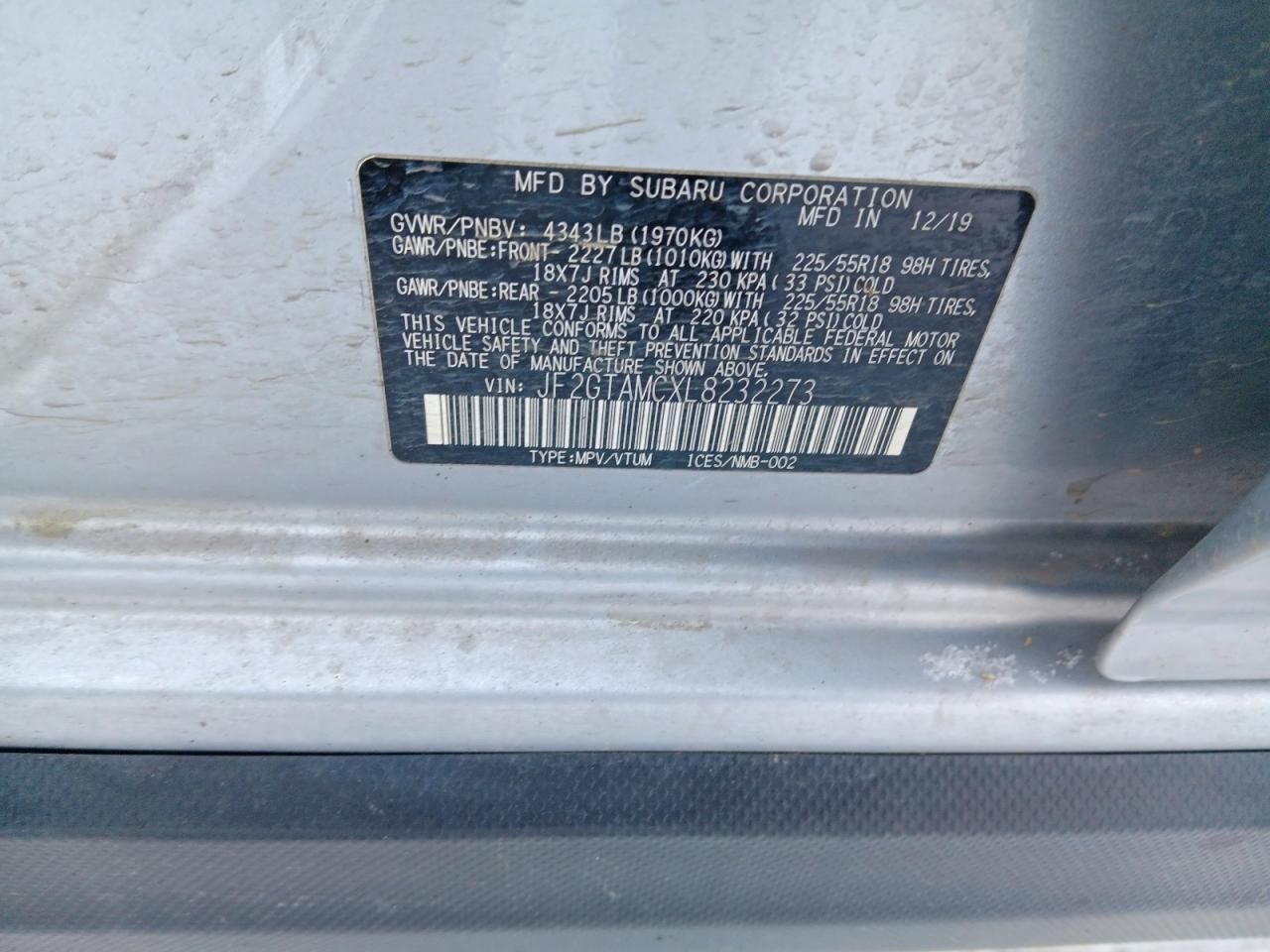 2020 Subaru Crosstrek Limited