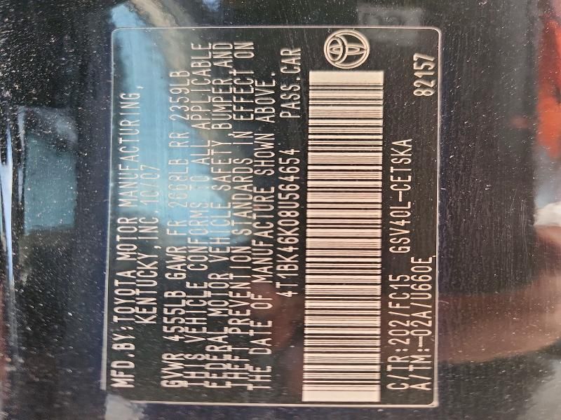 2008 Toyota Camry le