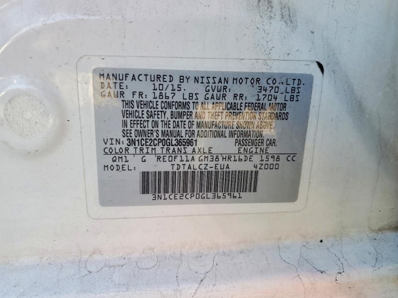 2016 Nissan Versa Note s