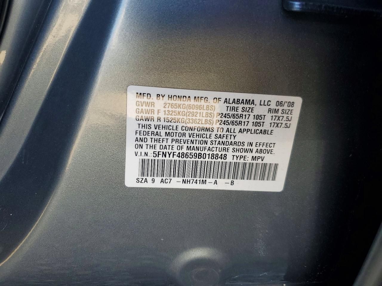 2009 Honda Pilot exl