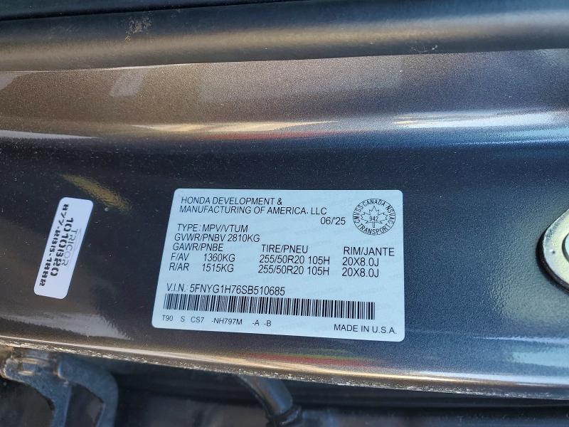 2025 Honda Pilot Touring