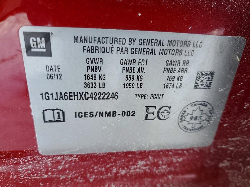 2012 Chevrolet Sonic ls