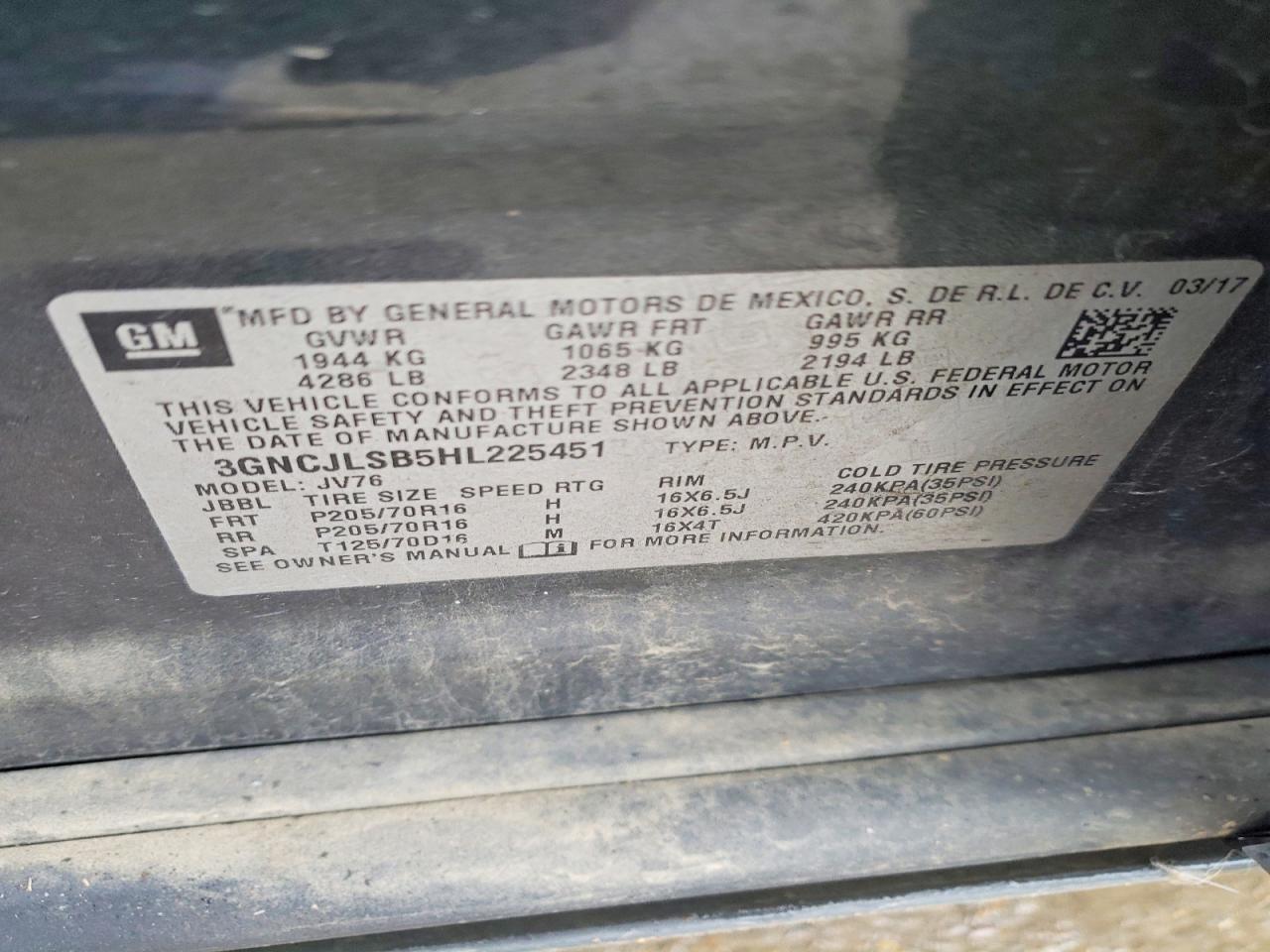 2017 Chevrolet Trax 1LT