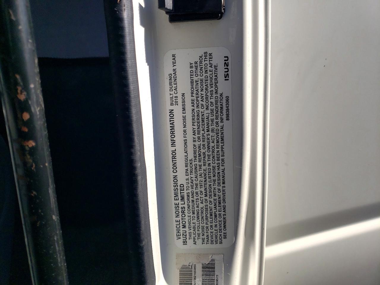 2018 Isuzu NPR HD BOX Truck