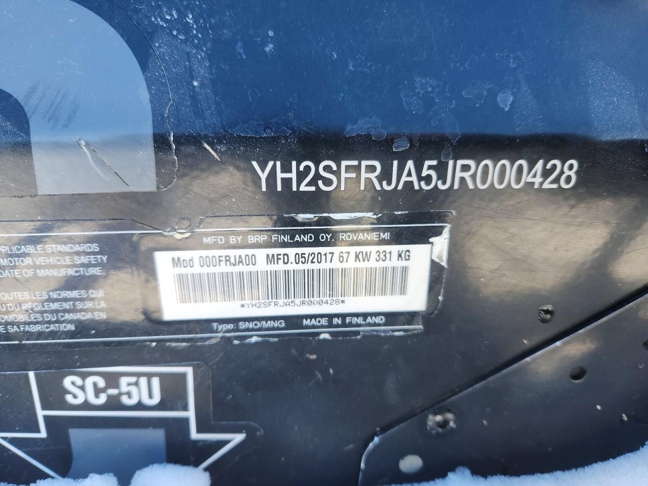 2018 Skidoo 2018 Skidoo Skandic