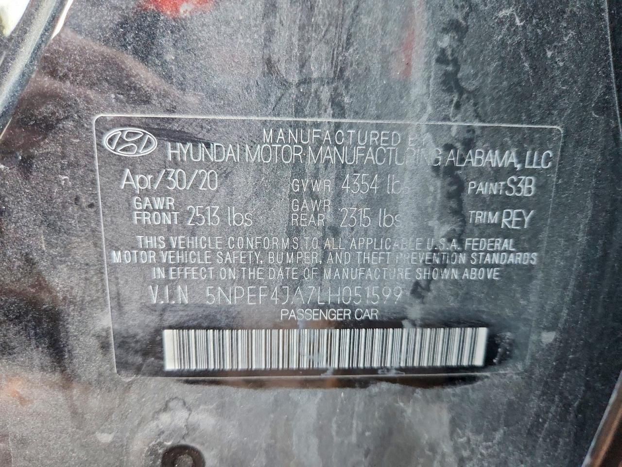 2020 Hyundai Sonata sel