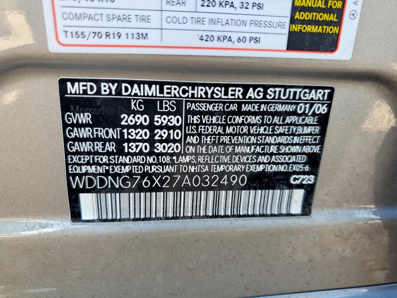 2007 Mercedes-Benz S 600