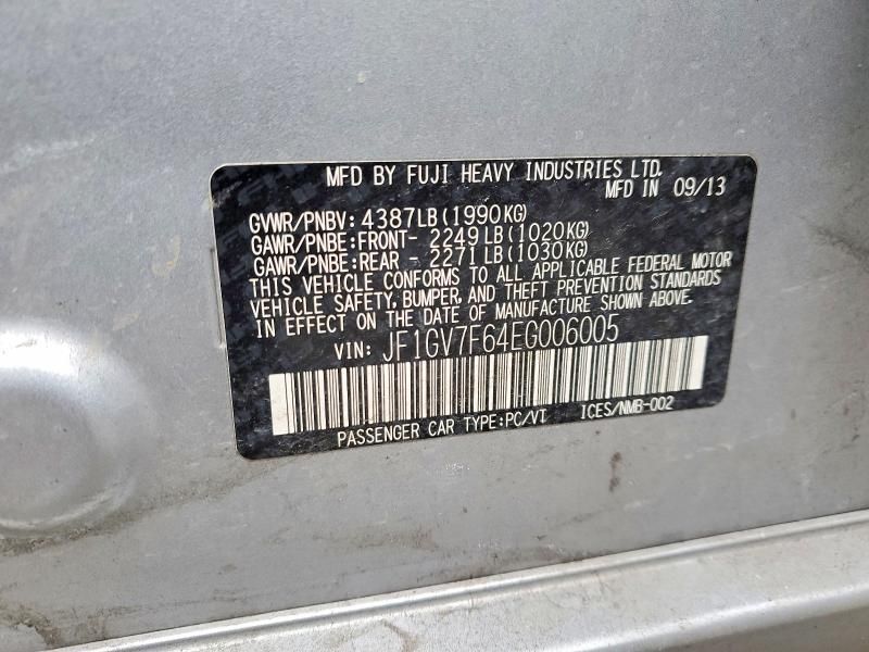 2014 Subaru Impreza wrx