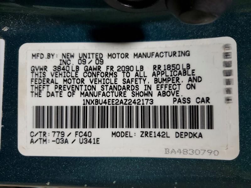 2010 Toyota Corolla Base