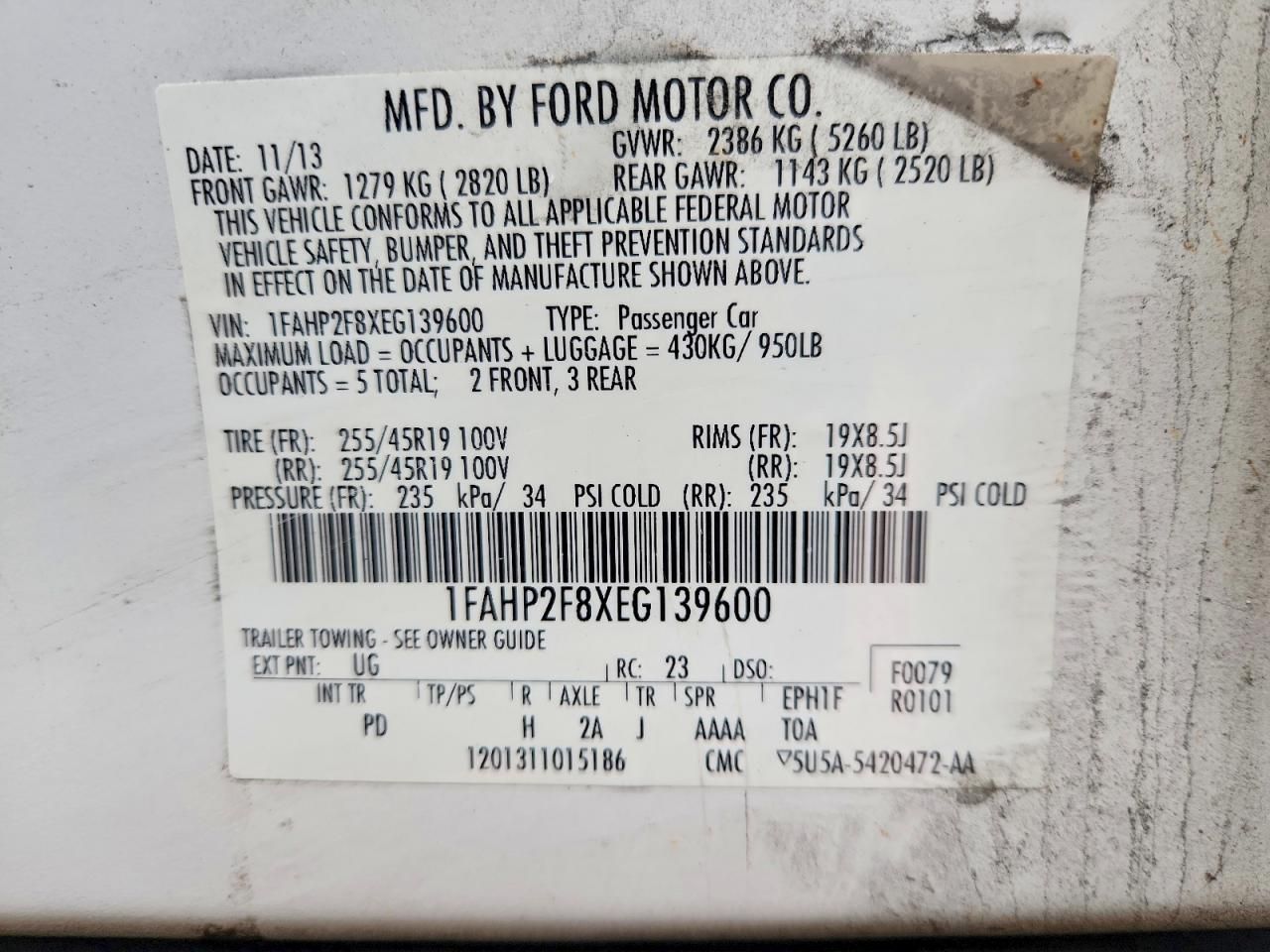 2014 Ford Taurus Limited