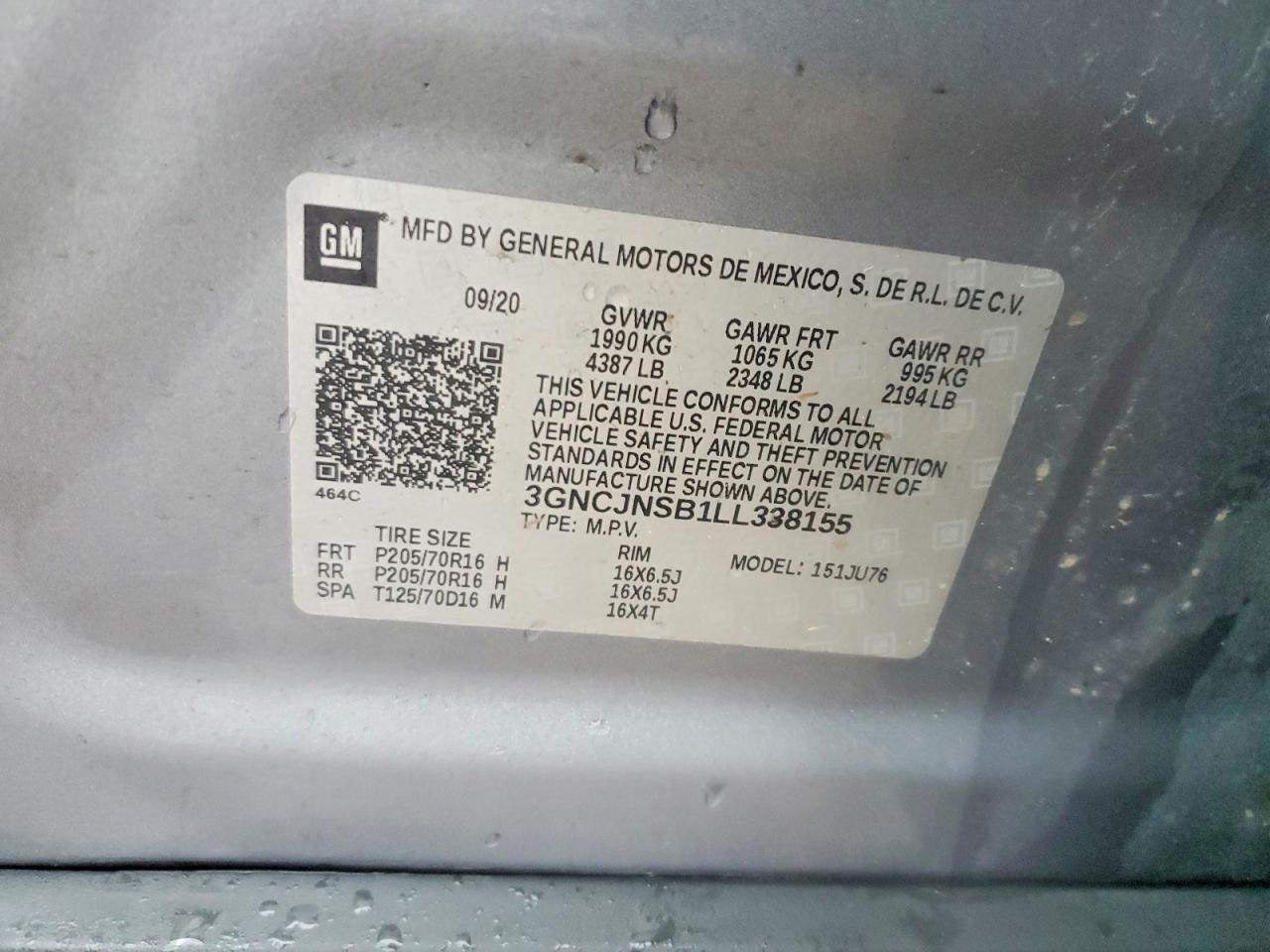 2020 Chevrolet Trax ls