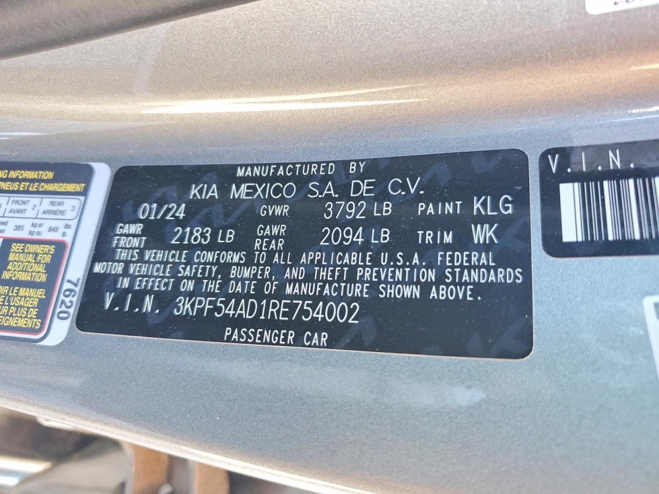 2024 KIA Forte gt Line