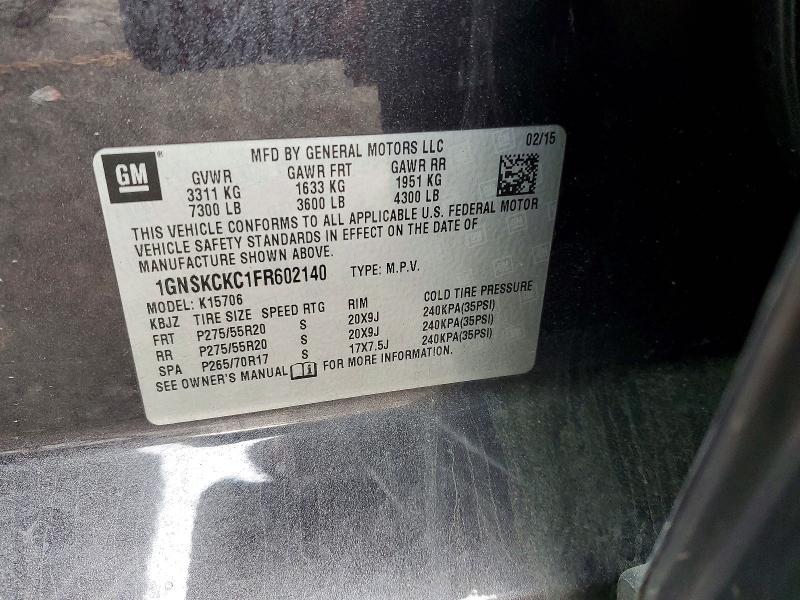 2015 Chevrolet Tahoe K1500 ltz