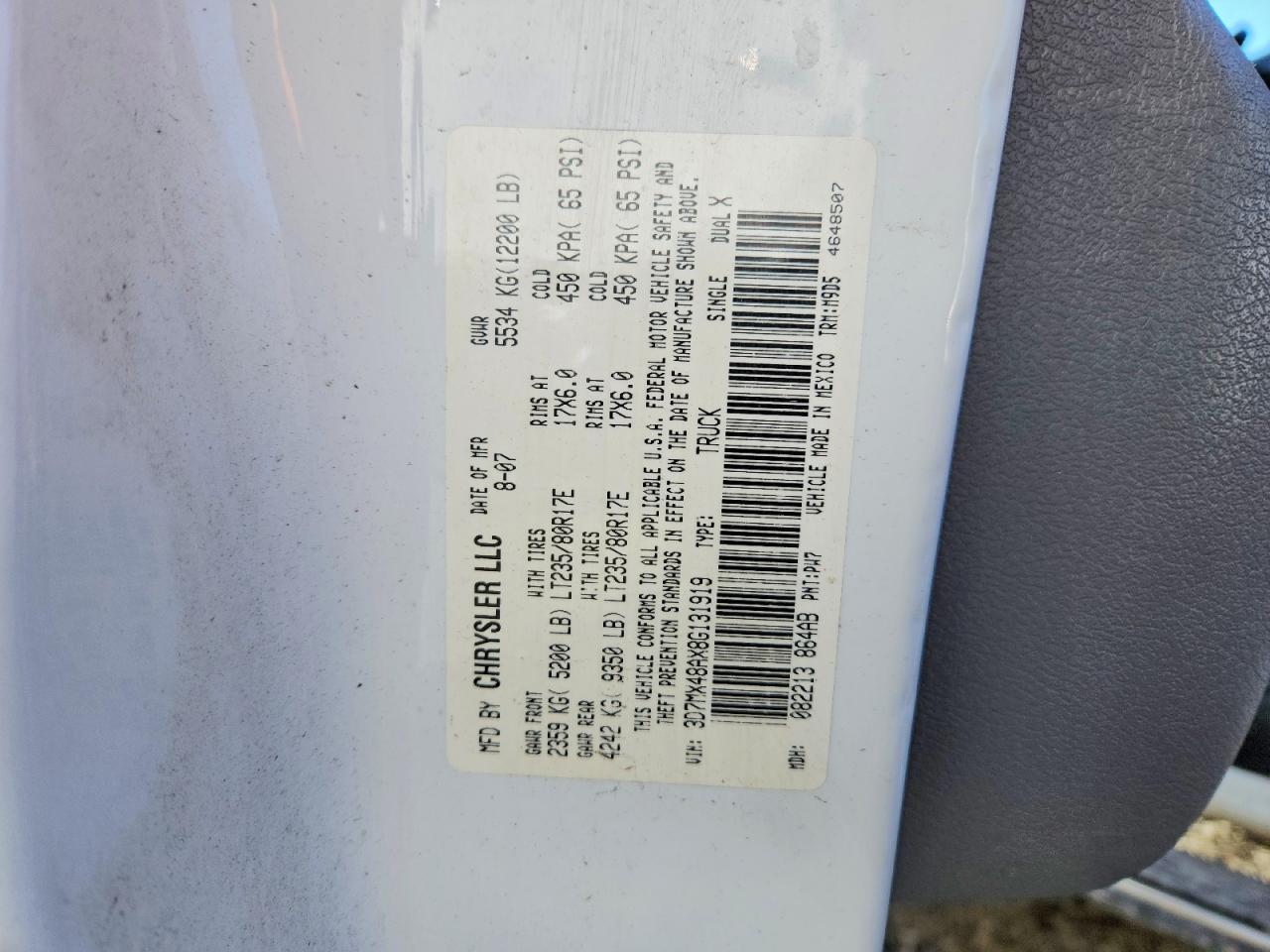 2008 Dodge RAM 3500 ST