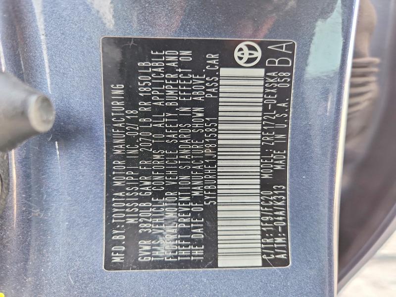 2018 Toyota Corolla se